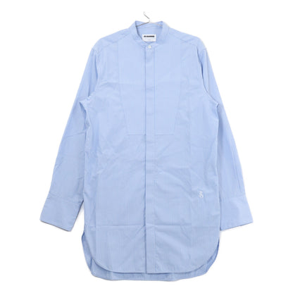 JIL SANDER ジルサンダー 【新品同様/国内正規】J24DL0107 J45179 ストライプ コットン バンドカラー ロングシャツ トップス