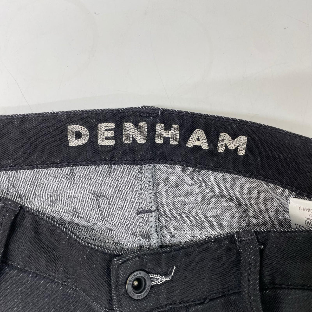 DENHAM デンハム ブラック ヨーク ボタンフライ パンツ ボトムス
