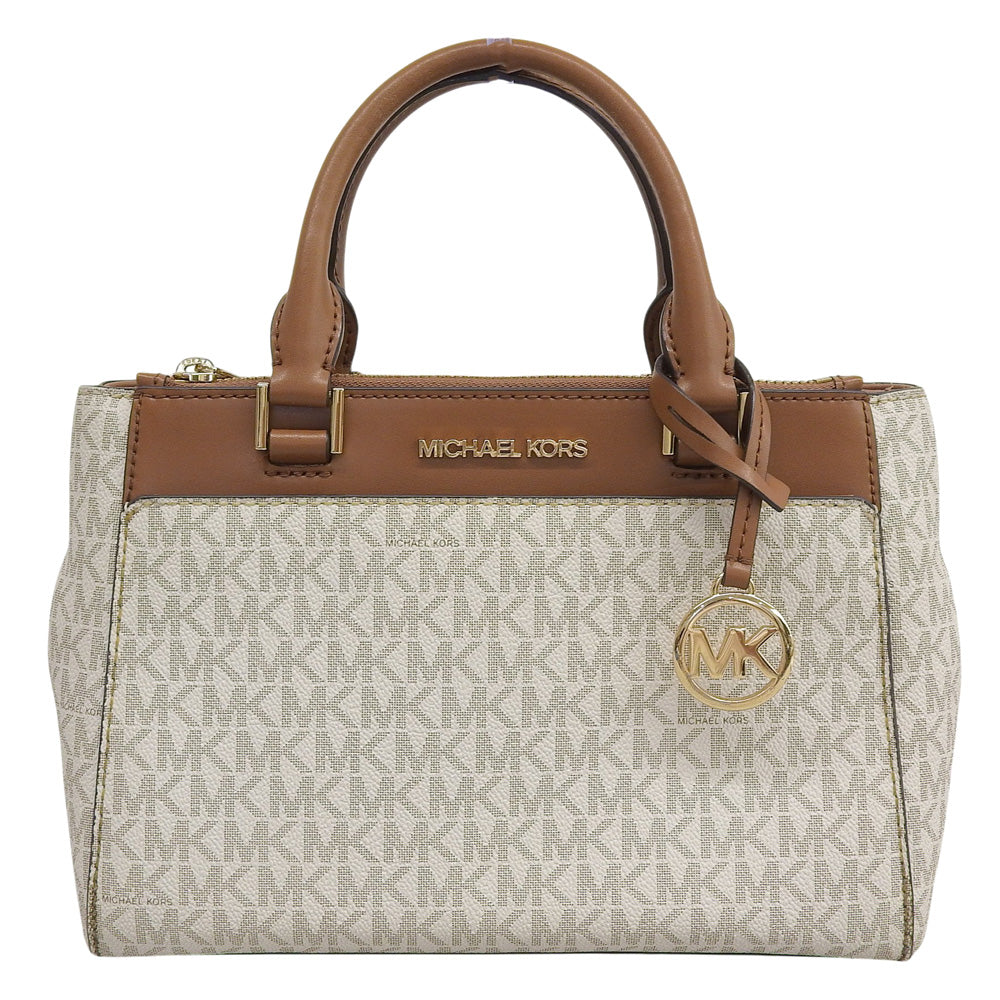 MICHAEL KORS マイケルコース 2WAY ハンドバッグ ショルダーバッグ レディース ホワイト×ブラウン ハンドバッグ