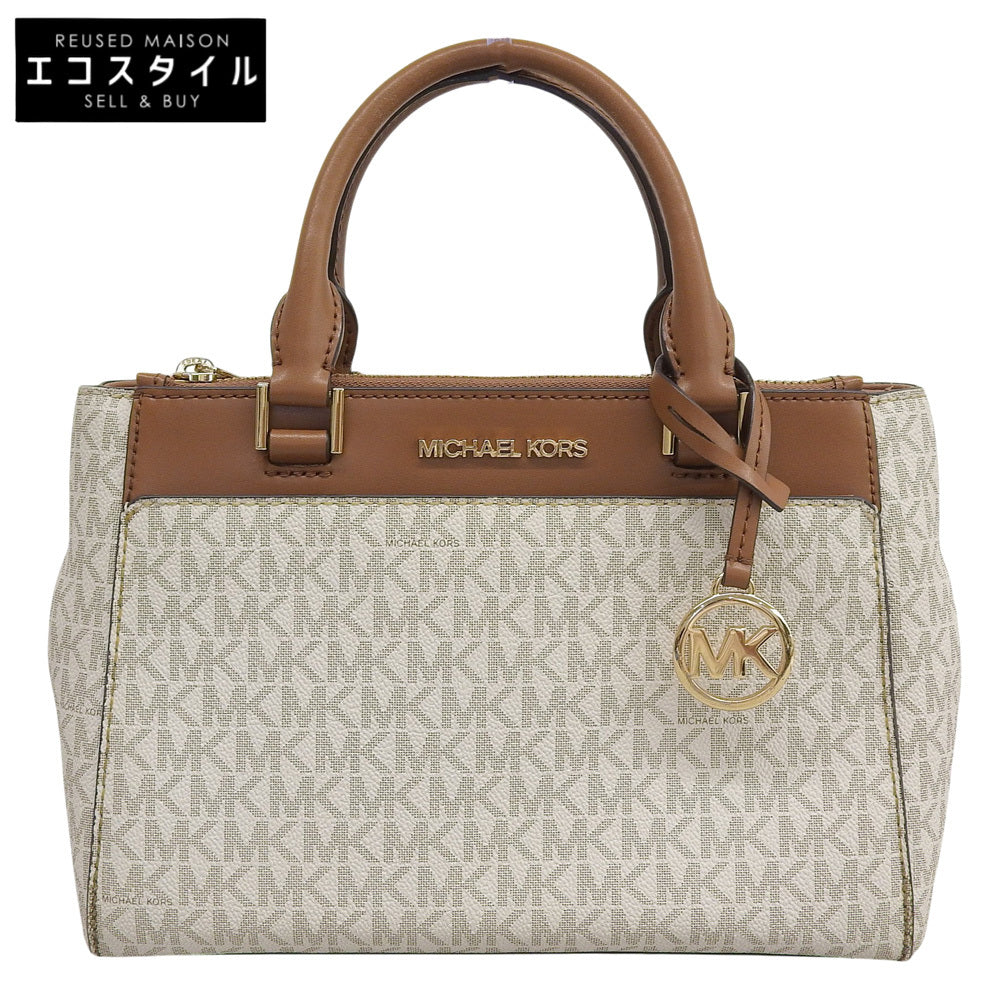MICHAEL KORS マイケルコース 2WAY ハンドバッグ ショルダーバッグ レディース ホワイト×ブラウン ハンドバッグ