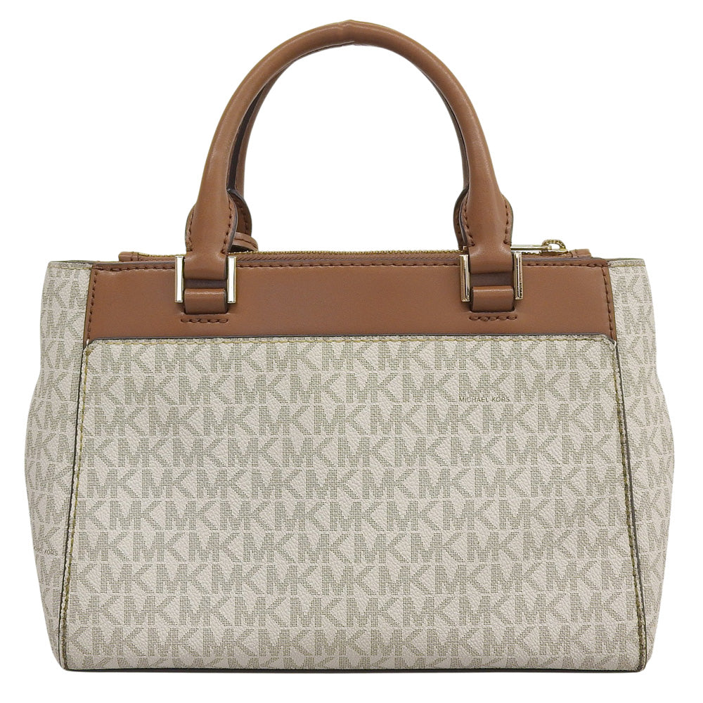 MICHAEL KORS マイケルコース 2WAY ハンドバッグ ショルダーバッグ レディース ホワイト×ブラウン ハンドバッグ