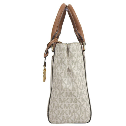 MICHAEL KORS マイケルコース 2WAY ハンドバッグ ショルダーバッグ レディース ホワイト×ブラウン ハンドバッグ