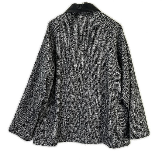 JUHA ユハ 10220204 ブラック LEATHER COLLAR RIDING JACKET ジャケット