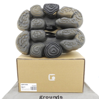 grounds グラウンズ 美品 MOOPIE NAZCA スニーカー シューズ レディース ブラック×ベージュ 25cm シューズ
