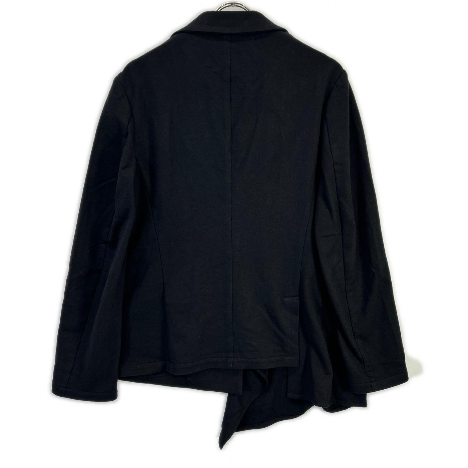 Y's ワイズ YL-J11-015 ブラック ASYMMETRIC COMBED FLEECE JACKET ジャケット