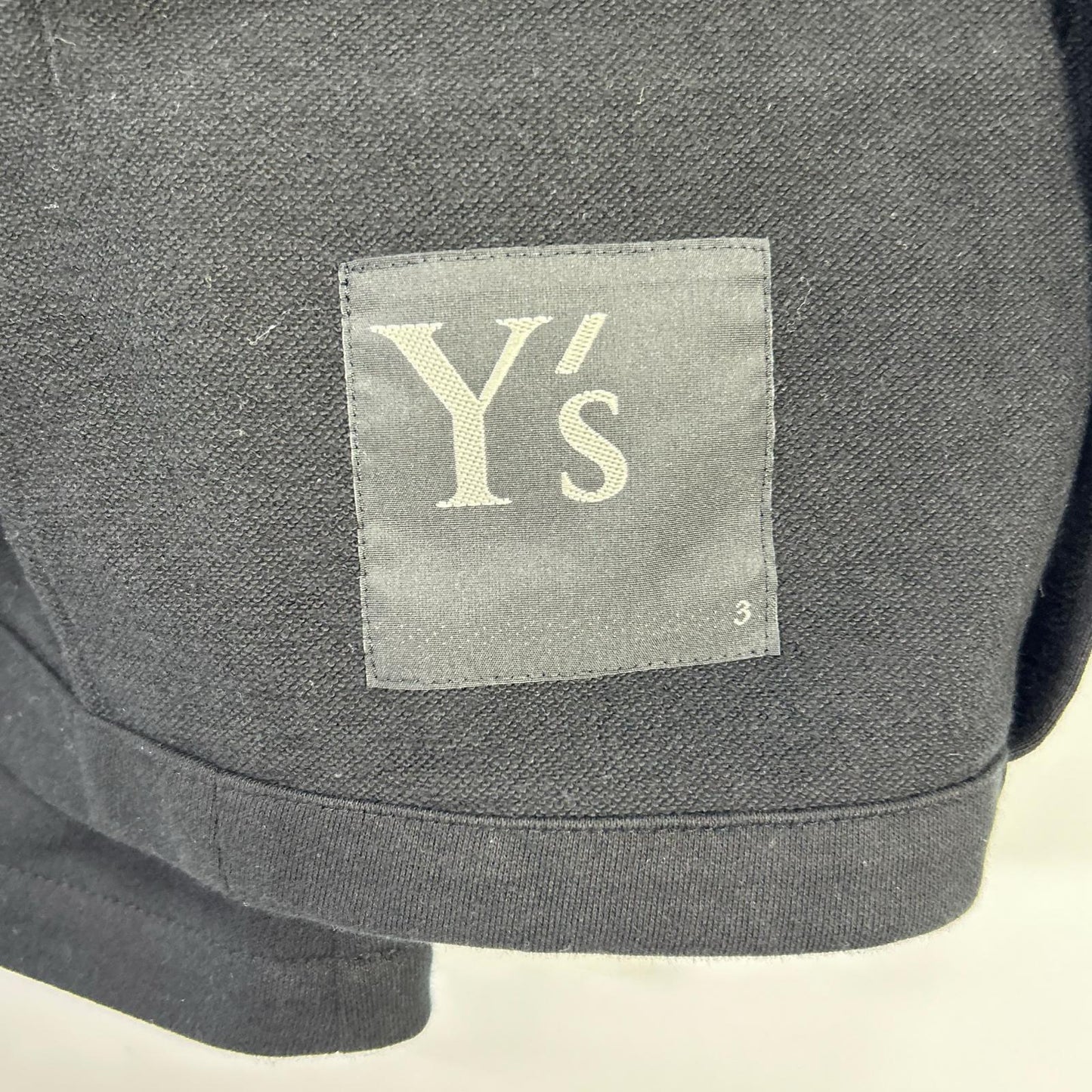 Y's ワイズ YL-J11-015 ブラック ASYMMETRIC COMBED FLEECE JACKET ジャケット