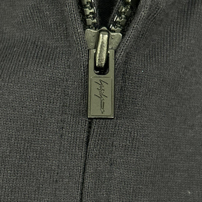 REGULATION Yohji Yamamoto レギュレーション ヨウジヤマモト ネイビー HIGH DENSITY JERSEY HOODED ZIP VEST ベスト