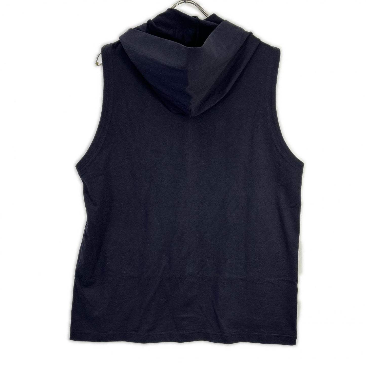 REGULATION Yohji Yamamoto レギュレーション ヨウジヤマモト ネイビー HIGH DENSITY JERSEY HOODED ZIP VEST ベスト
