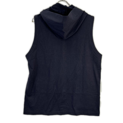 REGULATION Yohji Yamamoto レギュレーション ヨウジヤマモト ネイビー HIGH DENSITY JERSEY HOODED ZIP VEST ベスト