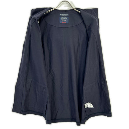 REGULATION Yohji Yamamoto レギュレーション ヨウジヤマモト ネイビー HIGH DENSITY JERSEY HOODED ZIP VEST ベスト