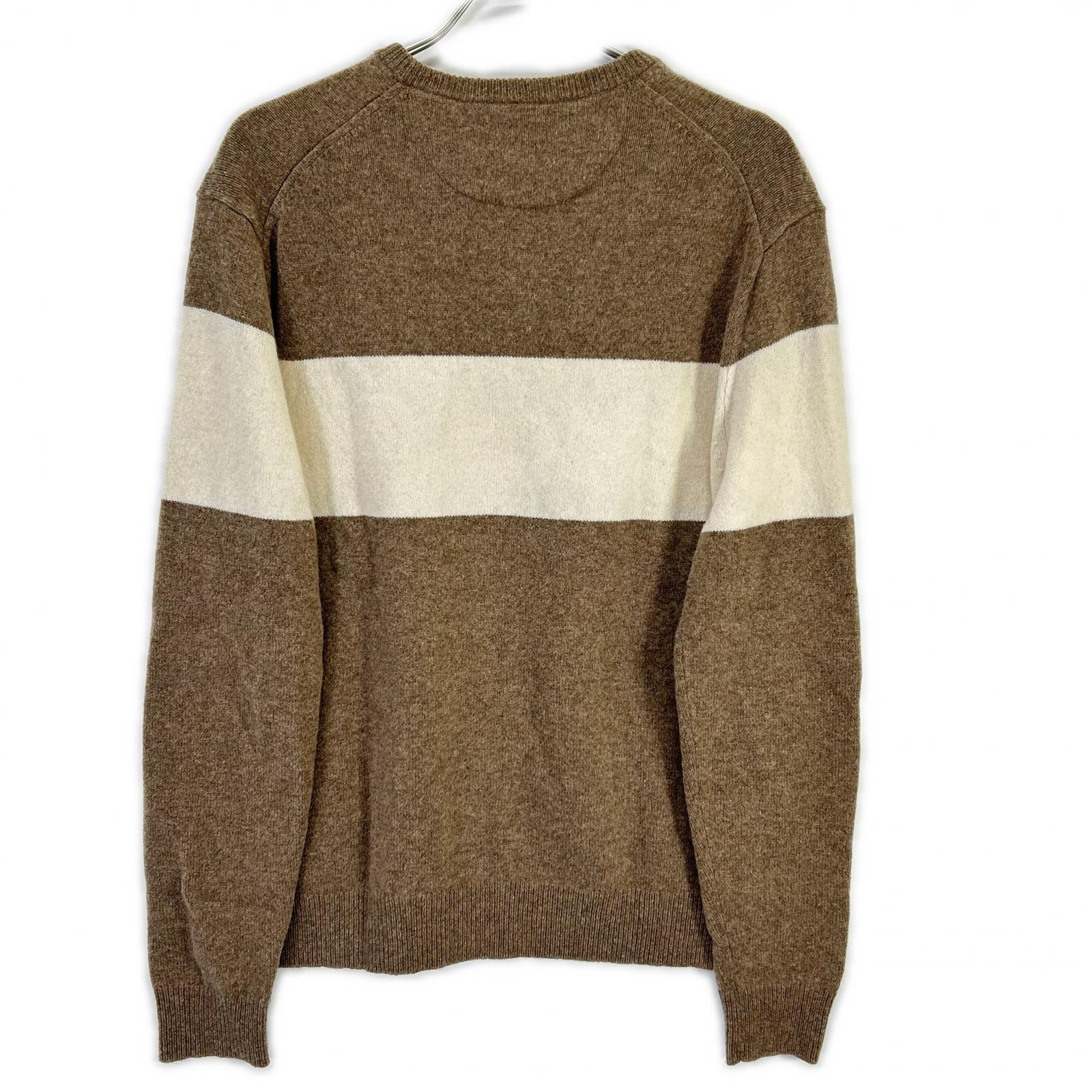 POLO RALPH LAUREN Polo Ralph Lauren Beige x White Border Wool Knit Top