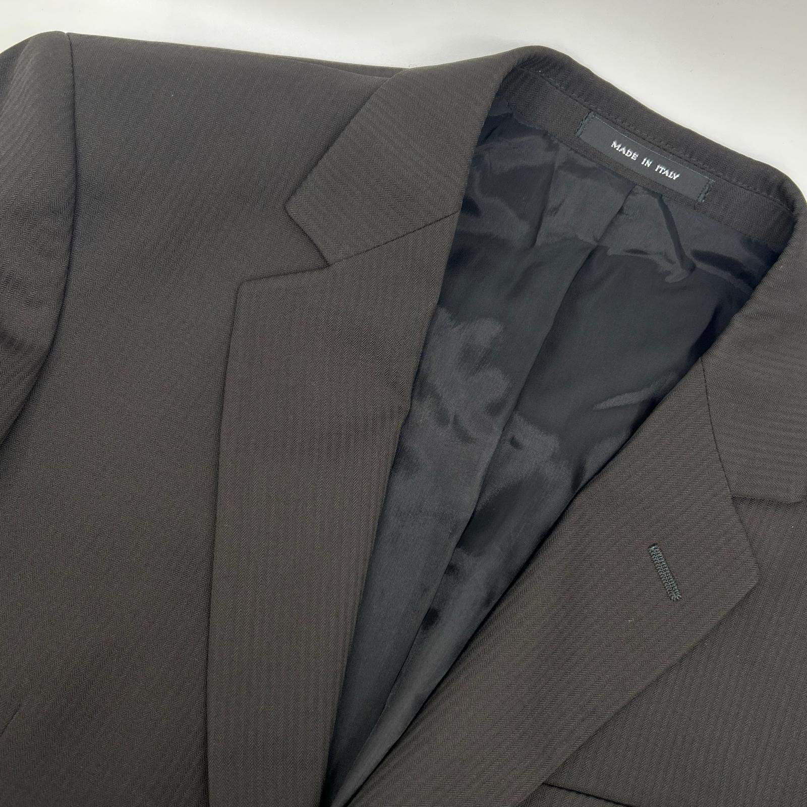 EMPORIO ARMANI 安普里奥·阿玛尼 20082 棕色条纹西服套装