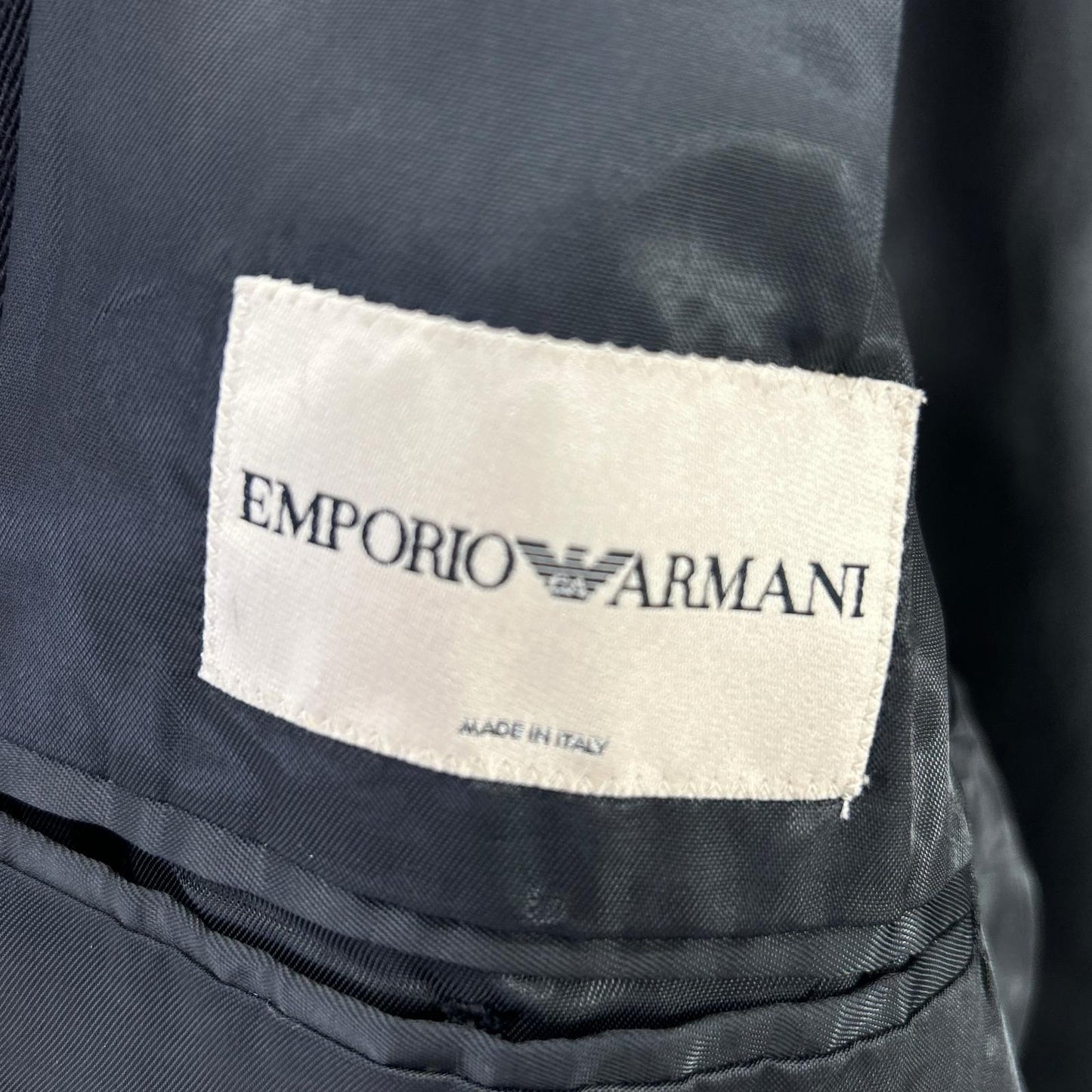 EMPORIO ARMANI エンポリオアルマーニ 20012 ブラック ウール ロングコート コート