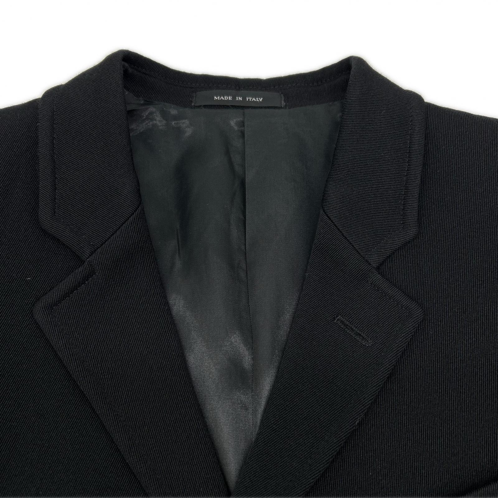 EMPORIO ARMANI Emporio Armani 20012 Black Wool Long Coat Coat