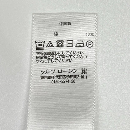 POLO RALPH LAUREN ポロ ラルフローレン ネイビー コットン フェルトワッペンロゴ クルーネックニット トップス