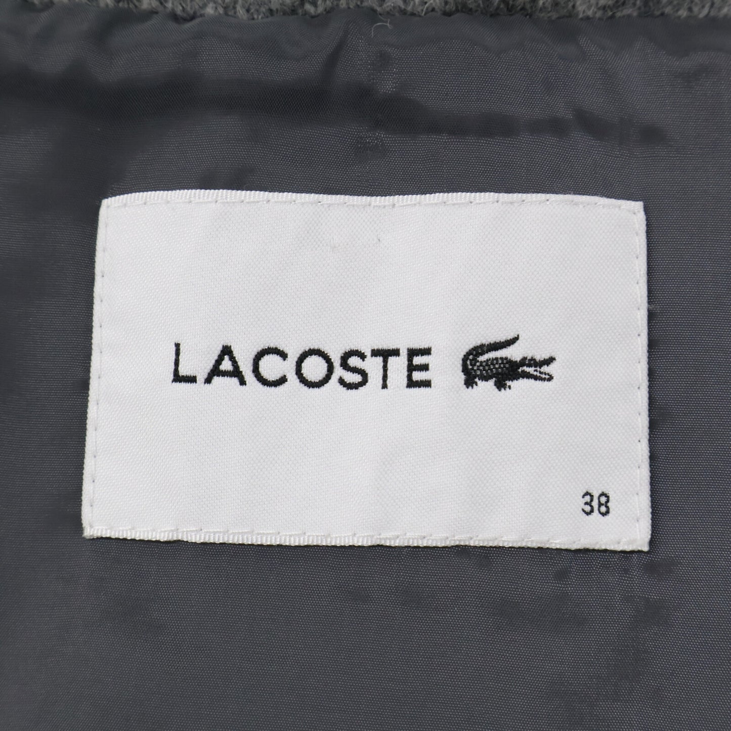 Lacoste ラコステ BF055EL グレー ニットダウンベスト ベスト