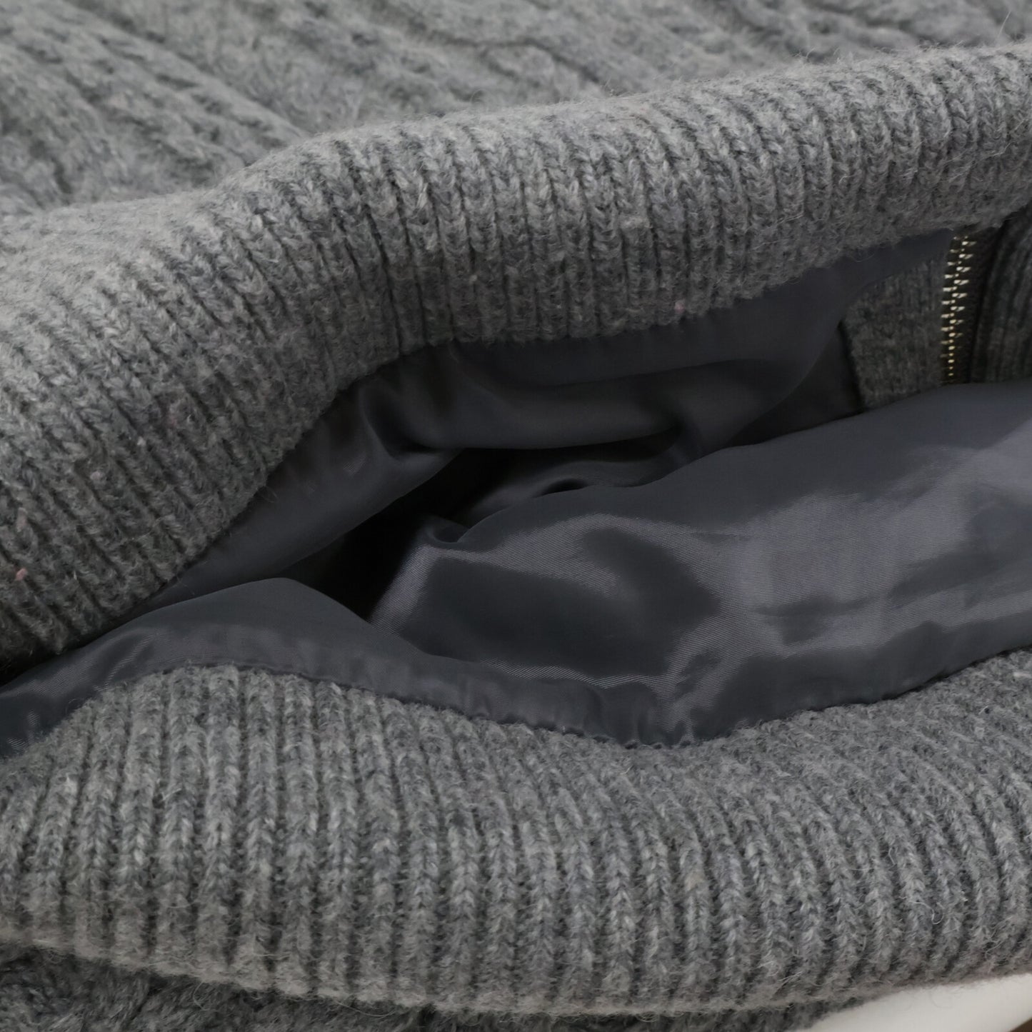 Lacoste ラコステ BF055EL グレー ニットダウンベスト ベスト