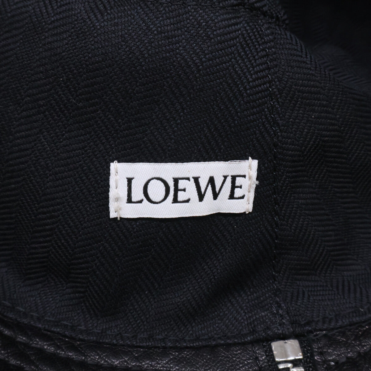 LOEWE ロエベ 【即決/国内正規】アナグラム レザー バケットハット 帽子