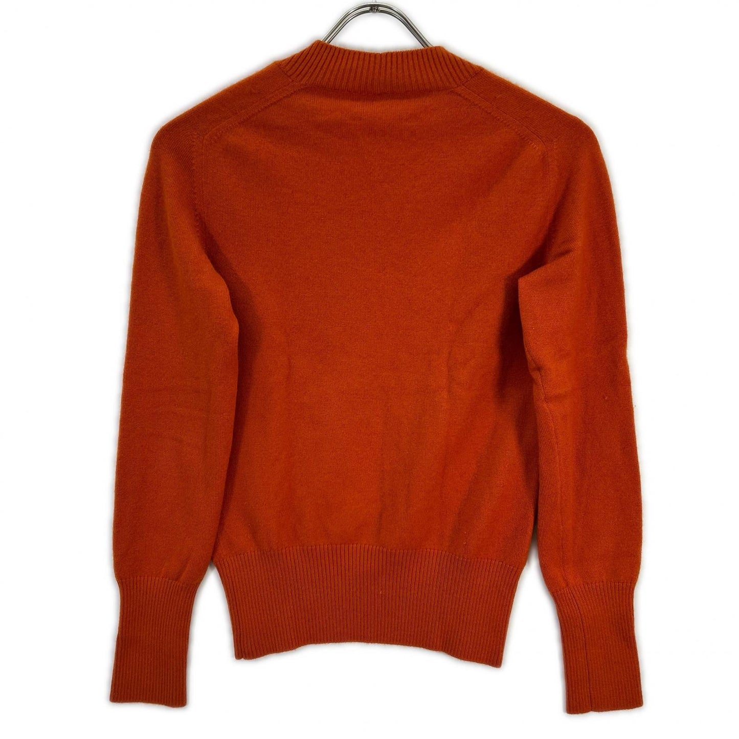 Loro Piana ロロピアーナ MAA4530 オレンジ Vネック長袖 95カシミヤ ニットカットソー トップス