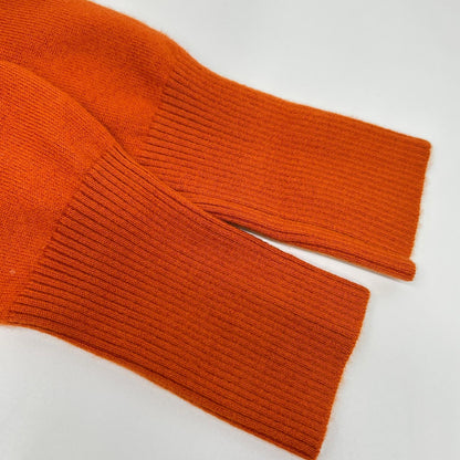 Loro Piana ロロピアーナ MAA4530 オレンジ Vネック長袖 95カシミヤ ニットカットソー トップス