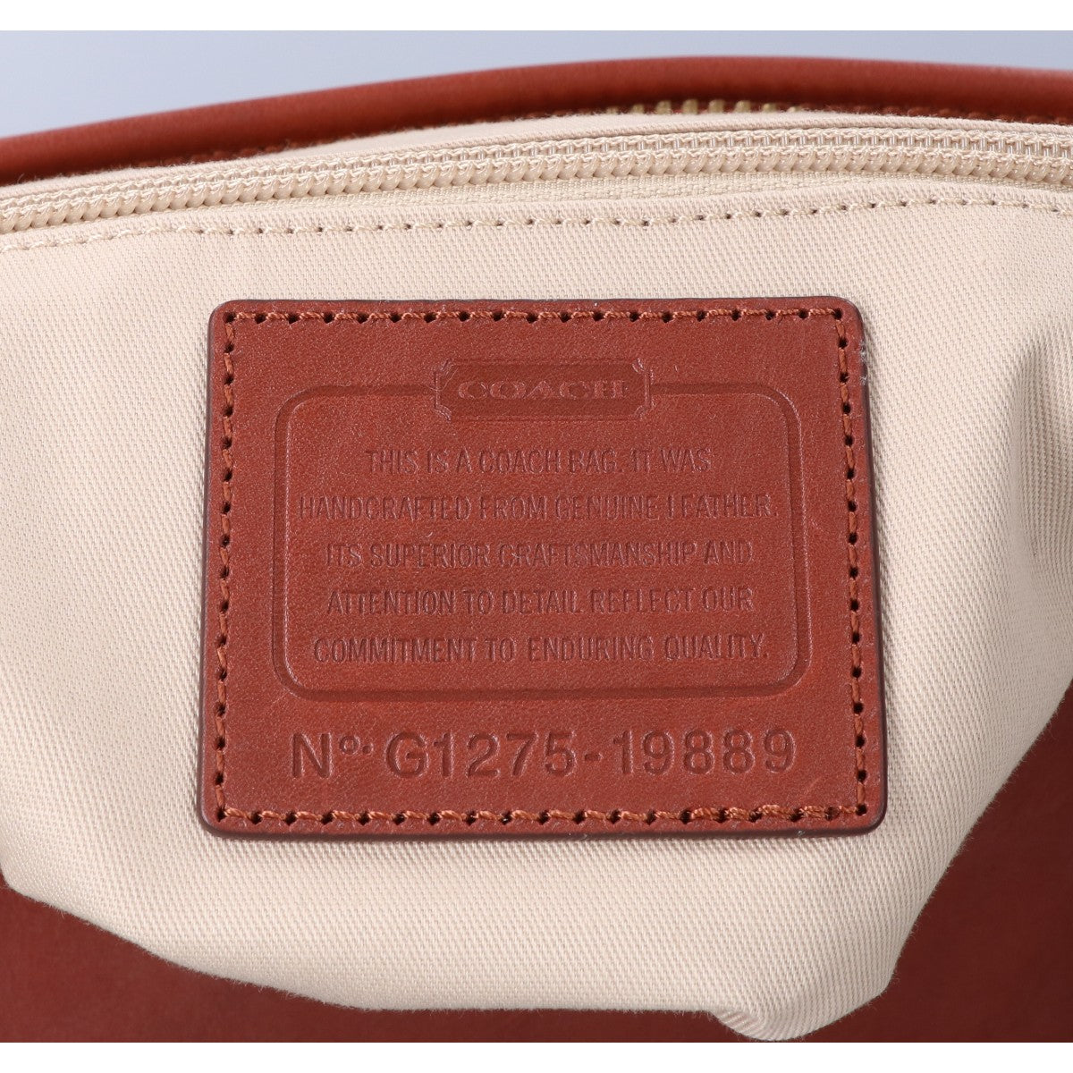 COACH コーチ 19889 ブラウン タッセルレザー ショルダーバッグ ショルダーバッグ