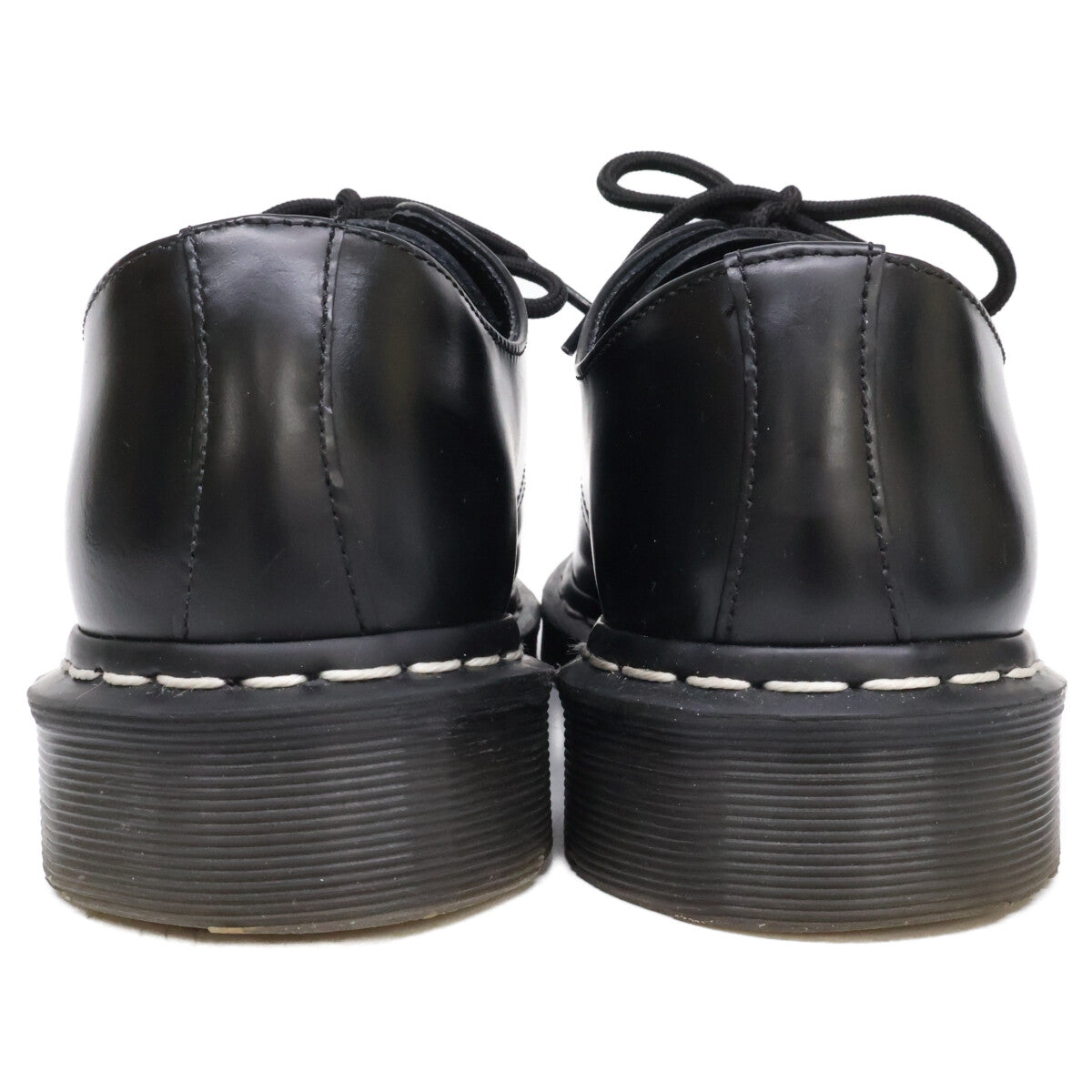 Dr. Martens 马丁靴 24757 1461 白色缝线 3 孔皮鞋 皮鞋
