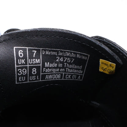 Dr. Martens 马丁靴 24757 1461 白色缝线 3 孔皮鞋 皮鞋