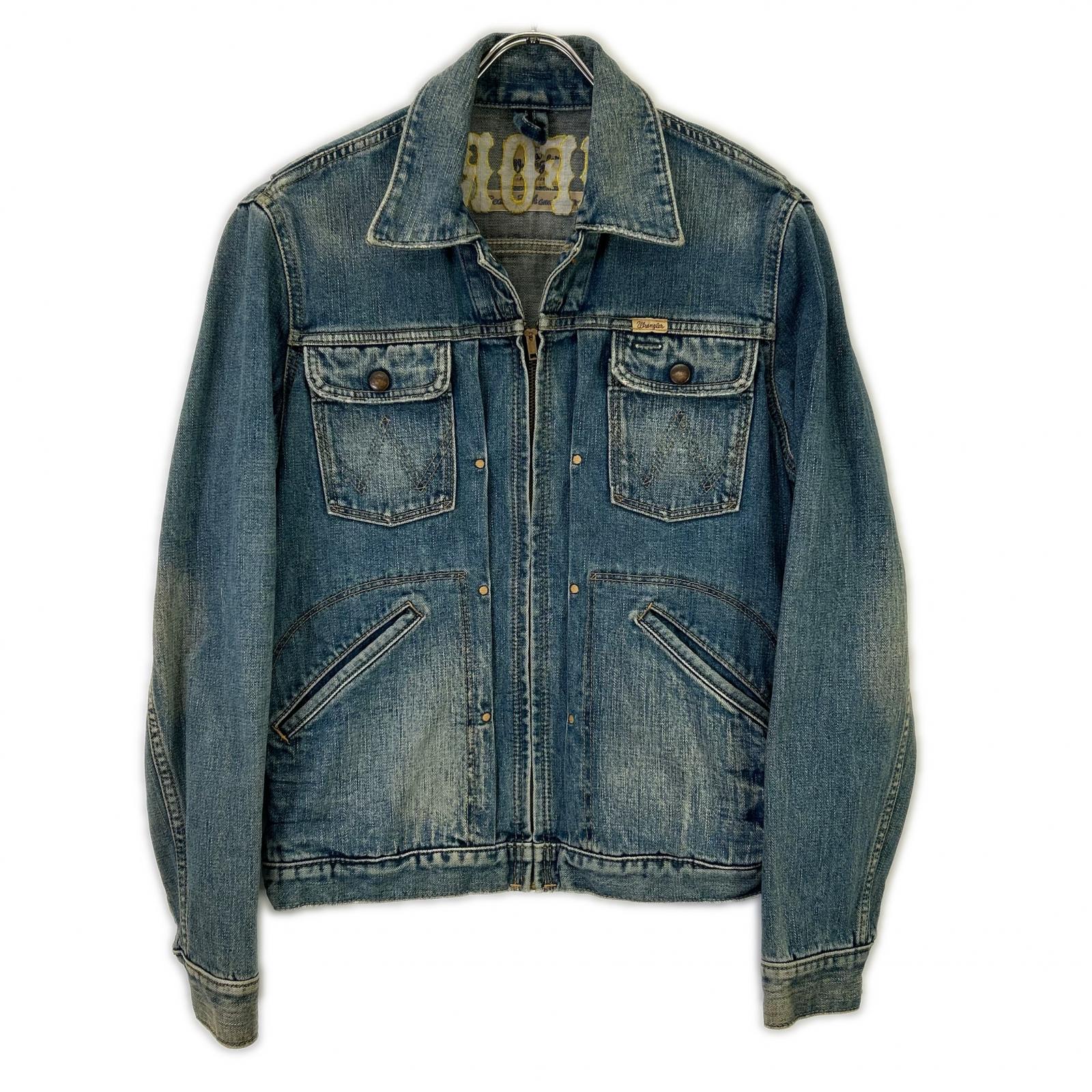 Wrangler ラングラー ブルー カリフォルニア刺繍 ジップ デニム ジャケット ジャケット