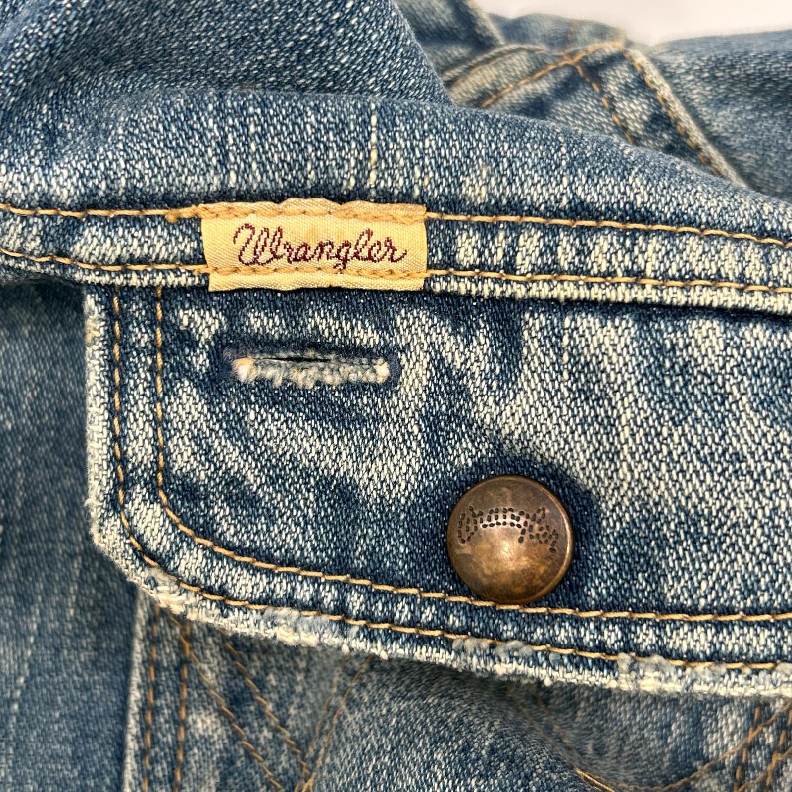 Wrangler ラングラー ブルー カリフォルニア刺繍 ジップ デニム ジャケット ジャケット
