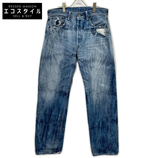 LEVI'S リーバイス 【VINTAGE CLOTHING】50154-0091 1954年 復刻 501XX ブルー ボタンフライ ダメージ加工デニムパンツ ボトムス