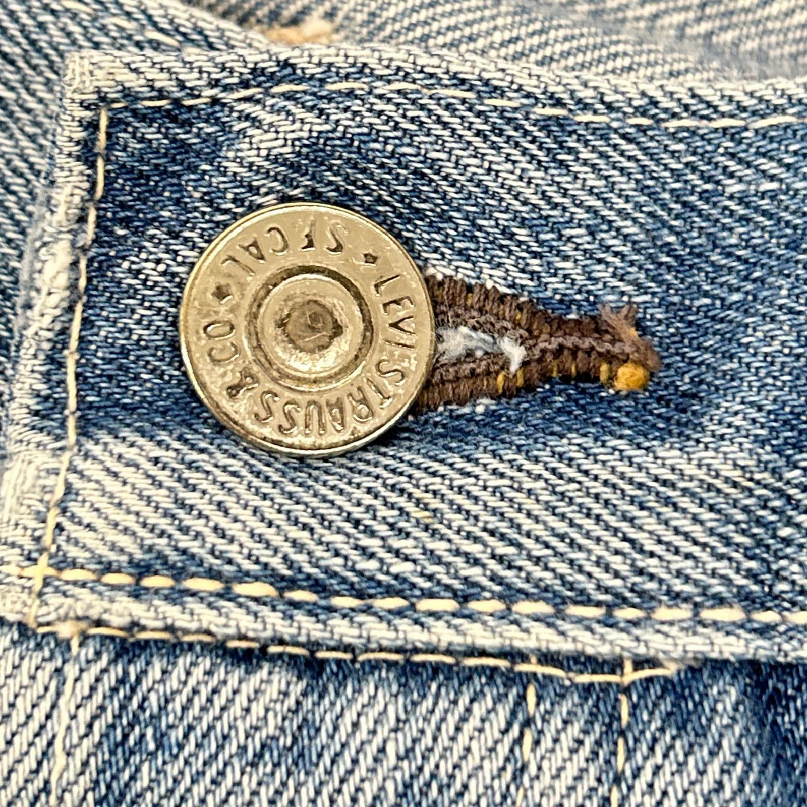 LEVI'S リーバイス 【VINTAGE CLOTHING】50154-0091 1954年 復刻 501XX ブルー ボタンフライ ダメージ加工デニムパンツ ボトムス