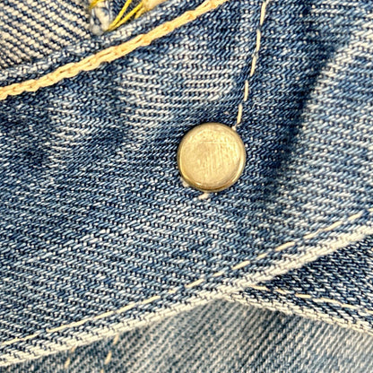 LEVI'S リーバイス 【VINTAGE CLOTHING】50154-0091 1954年 復刻 501XX ブルー ボタンフライ ダメージ加工デニムパンツ ボトムス