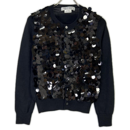 COMMEdesGARCONS COMMEdesGARCONS コムデギャルソンコムデギャルソン（コムコム） RB-N012 ブラック スパンコール カーディガン トップス