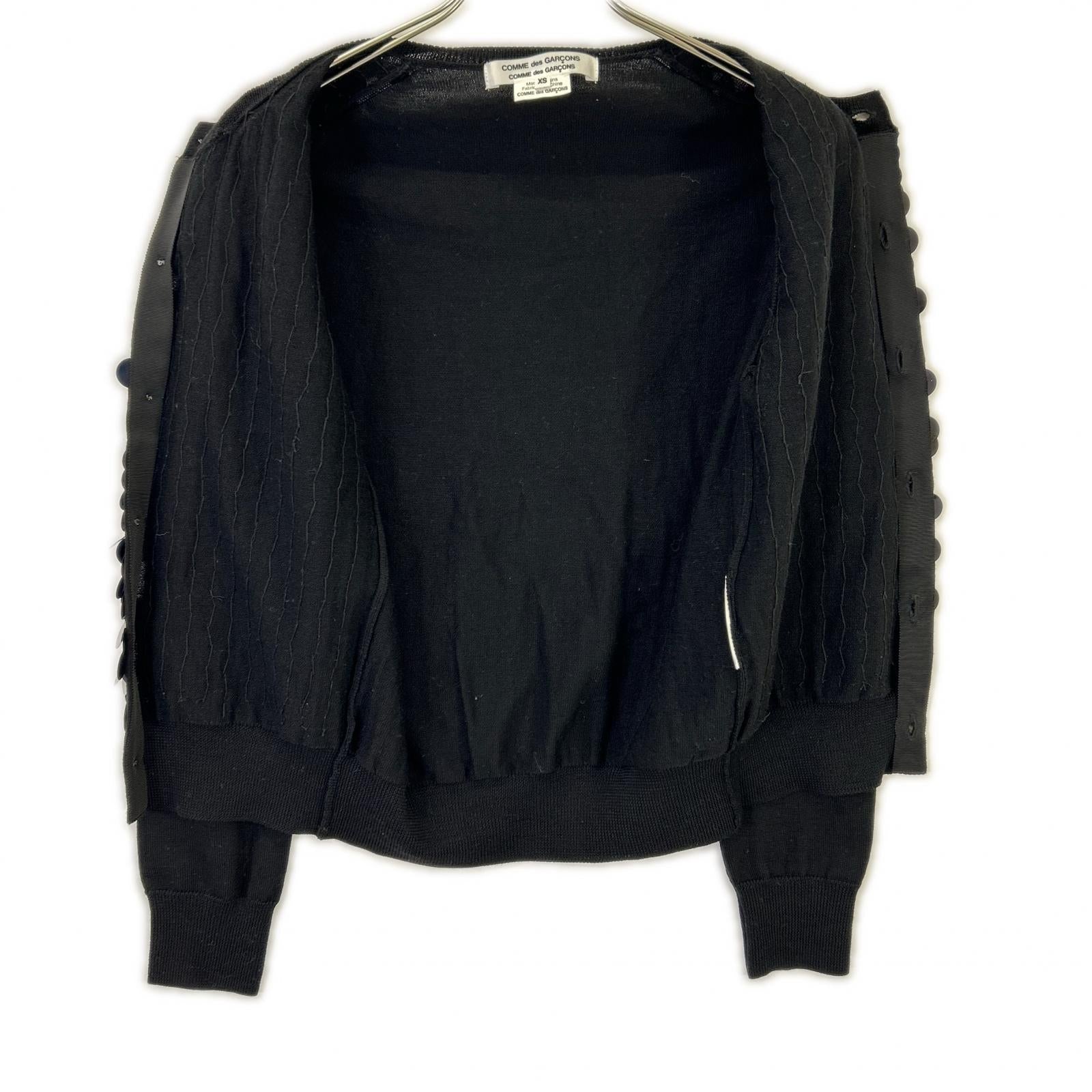 COMMEdesGARCONS COMMEdesGARCONS 川久保玲COMMEdesGARCONS（コムコム）RB-N012 黑色亮片开衫上衣