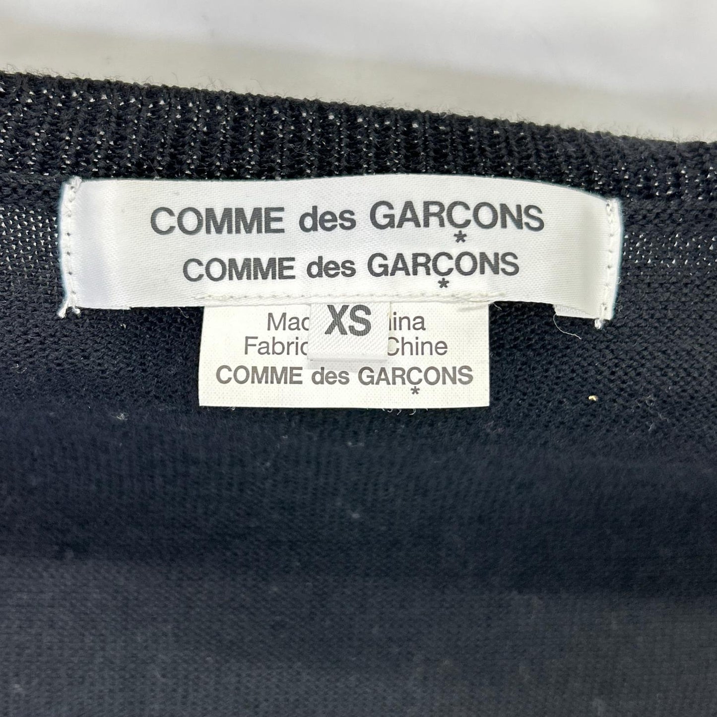 COMMEdesGARCONS COMMEdesGARCONS コムデギャルソンコムデギャルソン（コムコム） RB-N012 ブラック スパンコール カーディガン トップス
