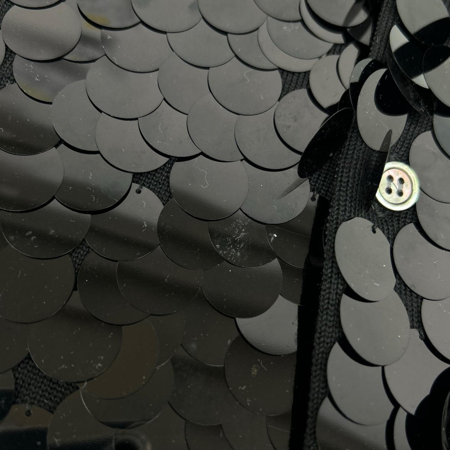 COMMEdesGARCONS COMMEdesGARCONS コムデギャルソンコムデギャルソン（コムコム） RB-N012 ブラック スパンコール カーディガン トップス