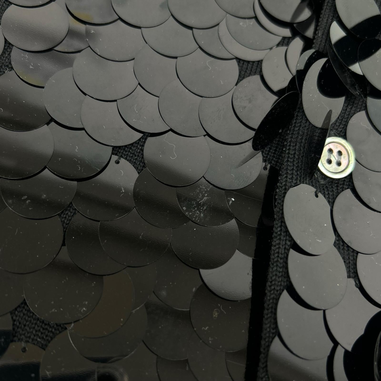 COMMEdesGARCONS COMMEdesGARCONS コムデギャルソンコムデギャルソン（コムコム） RB-N012 ブラック スパンコール カーディガン トップス
