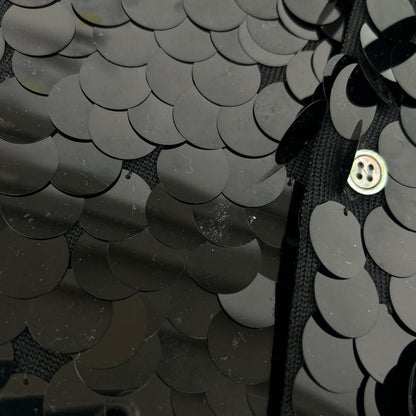 COMMEdesGARCONS COMMEdesGARCONS コムデギャルソンコムデギャルソン（コムコム） RB-N012 ブラック スパンコール カーディガン トップス