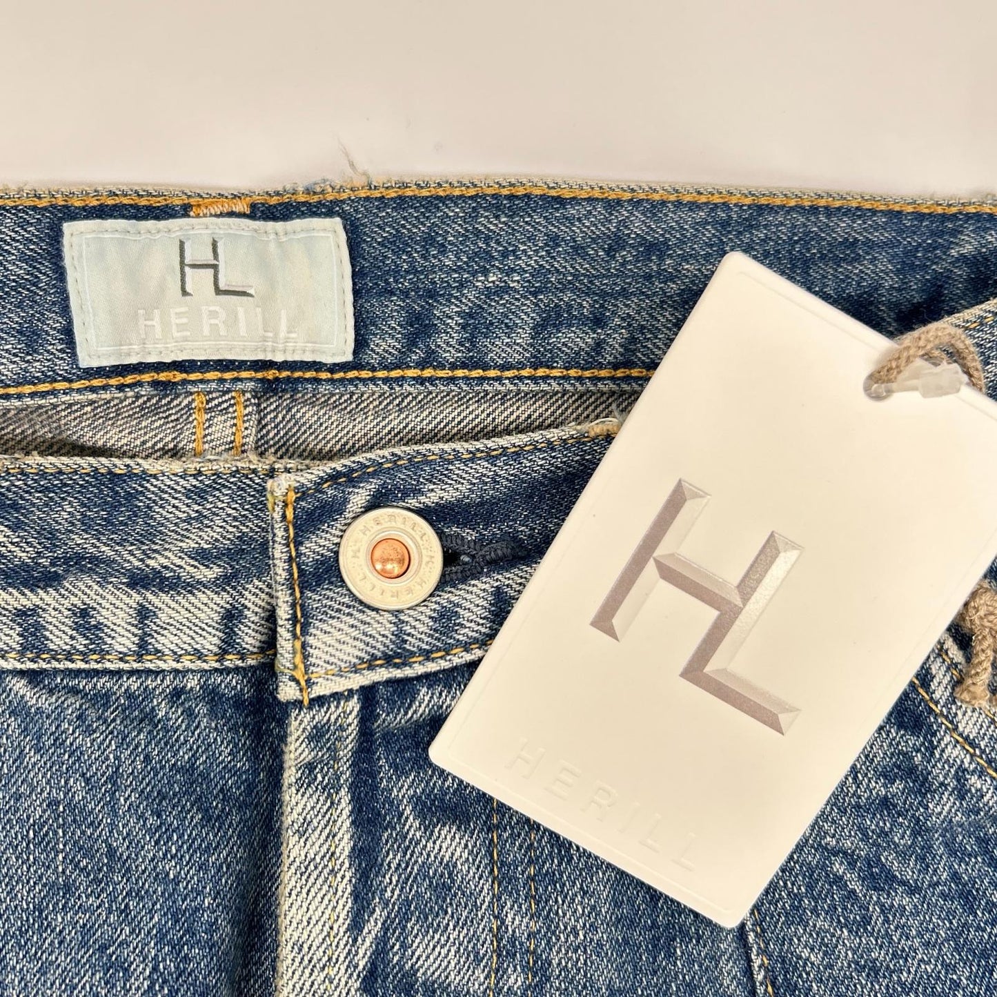 HERILL ヘリル ブルー ミドルウォッシュ HL Denim 4PK ボトムス