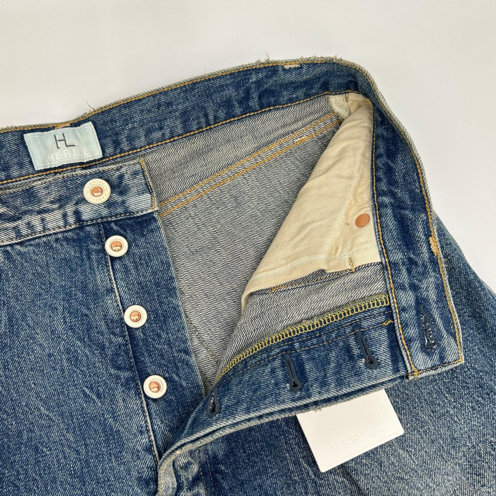 HERILL ヘリル ブルー ミドルウォッシュ HL Denim 4PK ボトムス