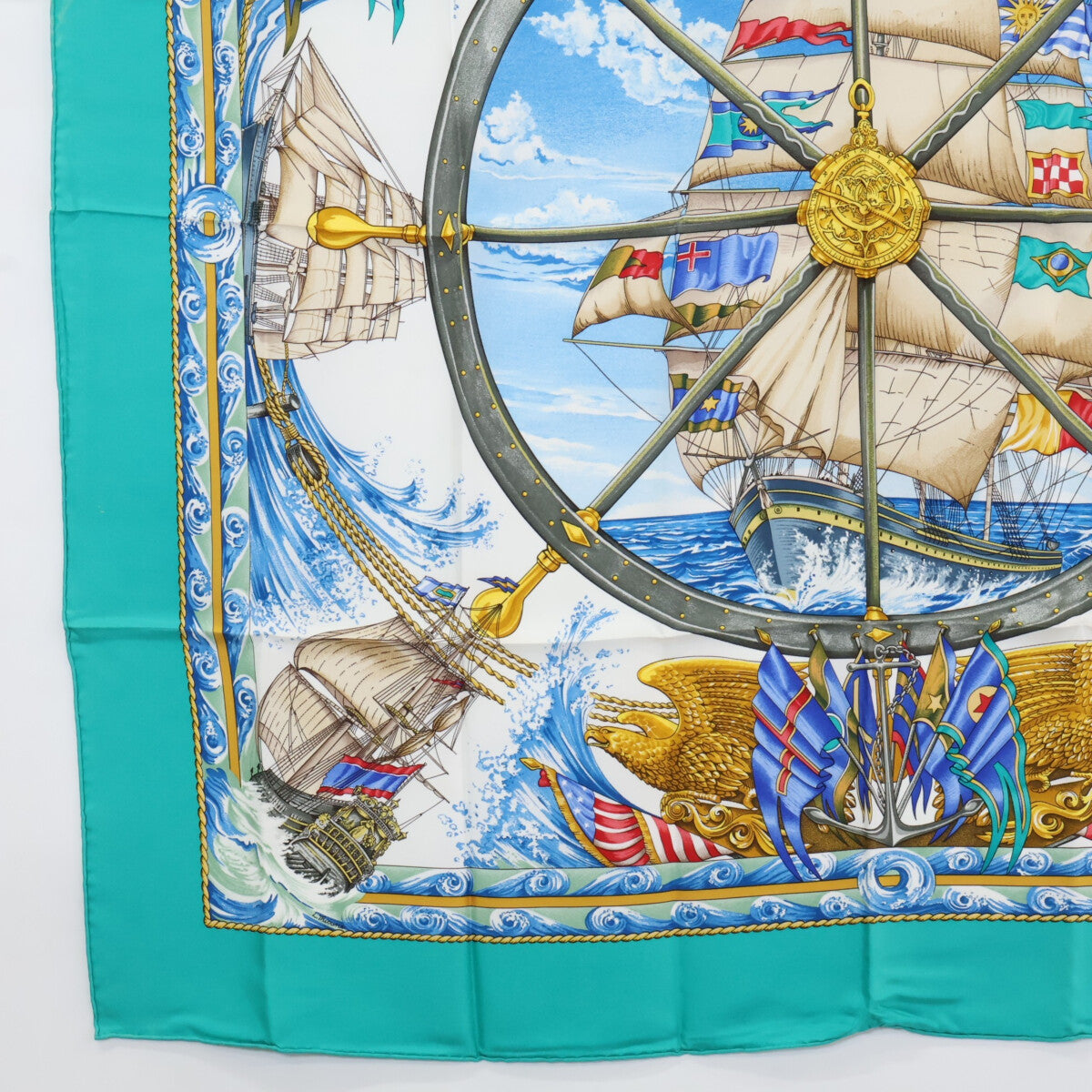 HERMES エルメス VIVE LE VENT 風よ吹け カレ90 シルク スカーフ