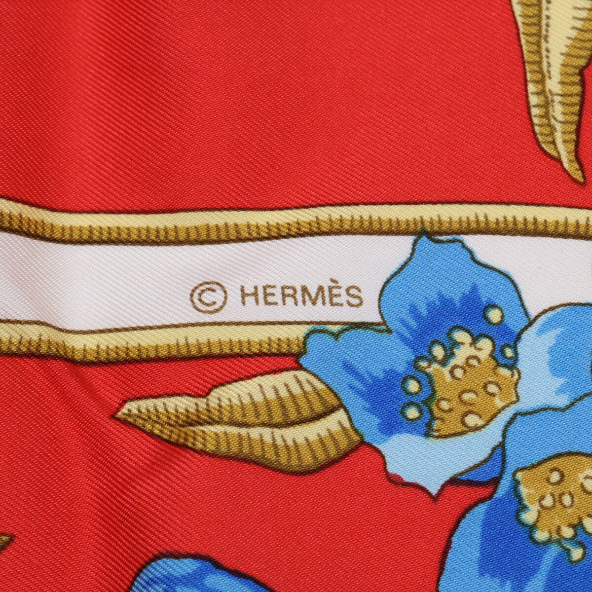 HERMES エルメス Caraibes カリブ朝 カレ90 スカーフ