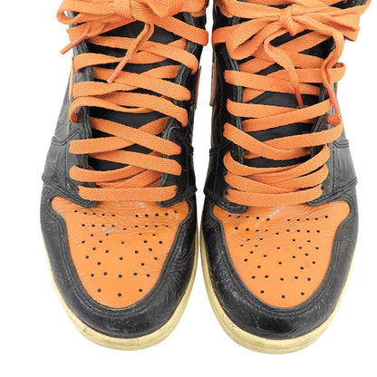 NIKE ナイキ エアジョーダン1 ハイ シャッタード バックボード3.0 シューズ メンズ オレンジ×ブラック 27.5cm 555088-028 シューズ