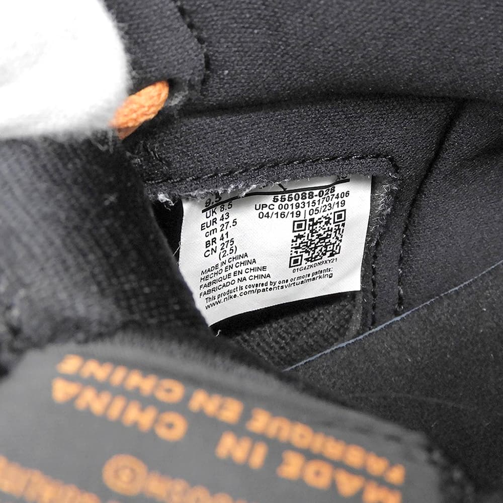NIKE ナイキ エアジョーダン1 ハイ シャッタード バックボード3.0 シューズ メンズ オレンジ×ブラック 27.5cm 555088-028 シューズ