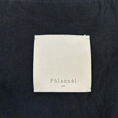 Phlannel Phlannel navy cotton × linen tailored jacket jacket