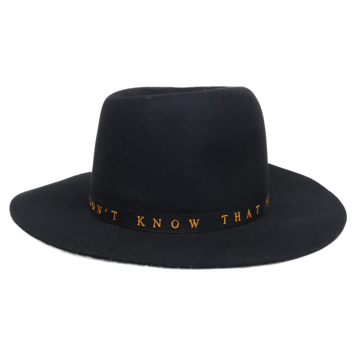 HYSTERIC GLAMOUR ヒステリックグラマー x STETSON ステットソン 【美品】02173QH07 MESSAGE 刺繍リボンハット 帽子
