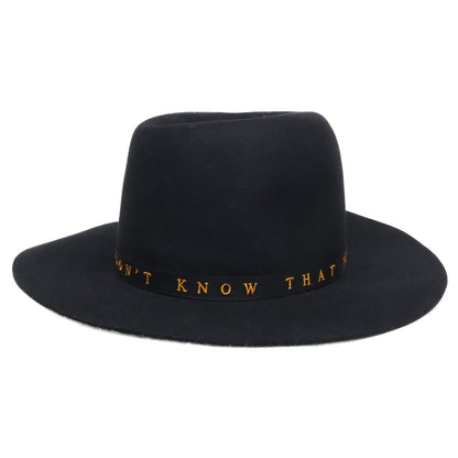 HYSTERIC GLAMOUR ヒステリックグラマー x STETSON ステットソン 【美品】02173QH07 MESSAGE 刺繍リボンハット 帽子