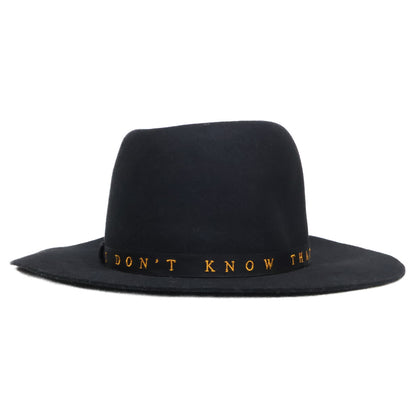 HYSTERIC GLAMOUR ヒステリックグラマー x STETSON ステットソン 【美品】02173QH07 MESSAGE 刺繍リボンハット 帽子