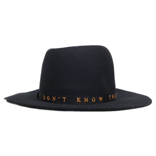 HYSTERIC GLAMOUR ヒステリックグラマー x STETSON ステットソン 【美品】02173QH07 MESSAGE 刺繍リボンハット 帽子