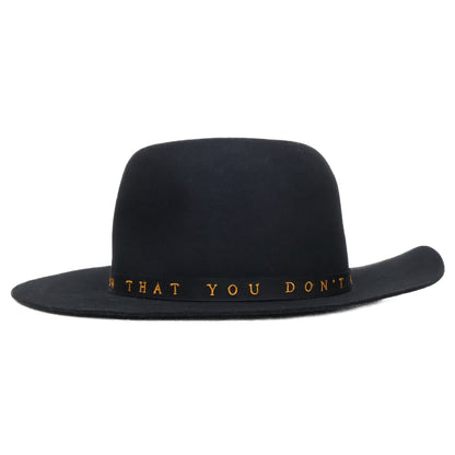 HYSTERIC GLAMOUR ヒステリックグラマー x STETSON ステットソン 【美品】02173QH07 MESSAGE 刺繍リボンハット 帽子